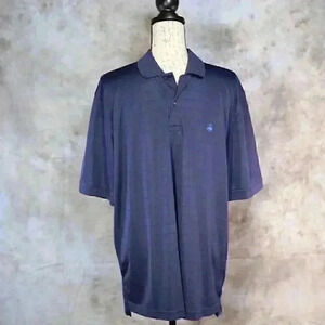 BROOKS BROTHERS POLO SHIRT 1818 Men's Performance Original Fit -LARGE (L) - Blue